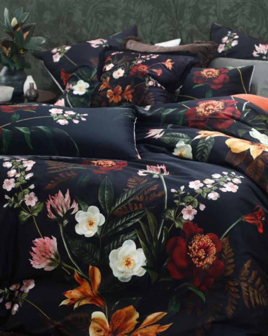MM Linen - Isola Duvet Set - Cushion - Black image 1